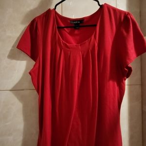Women red blouse